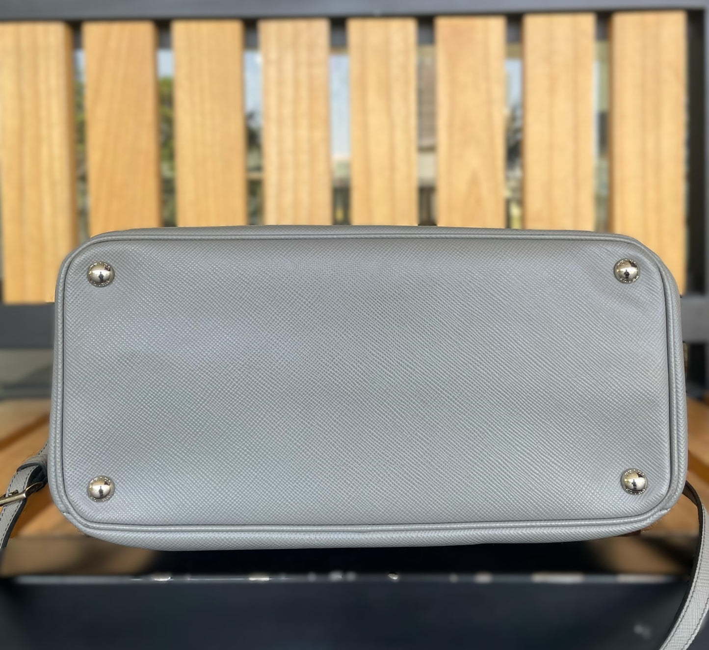 Prada Grey Twin  tote Bag