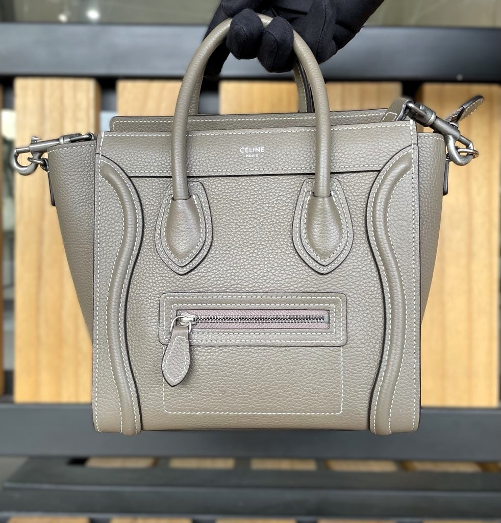 Celine Etoupe Nano Luggage Bag