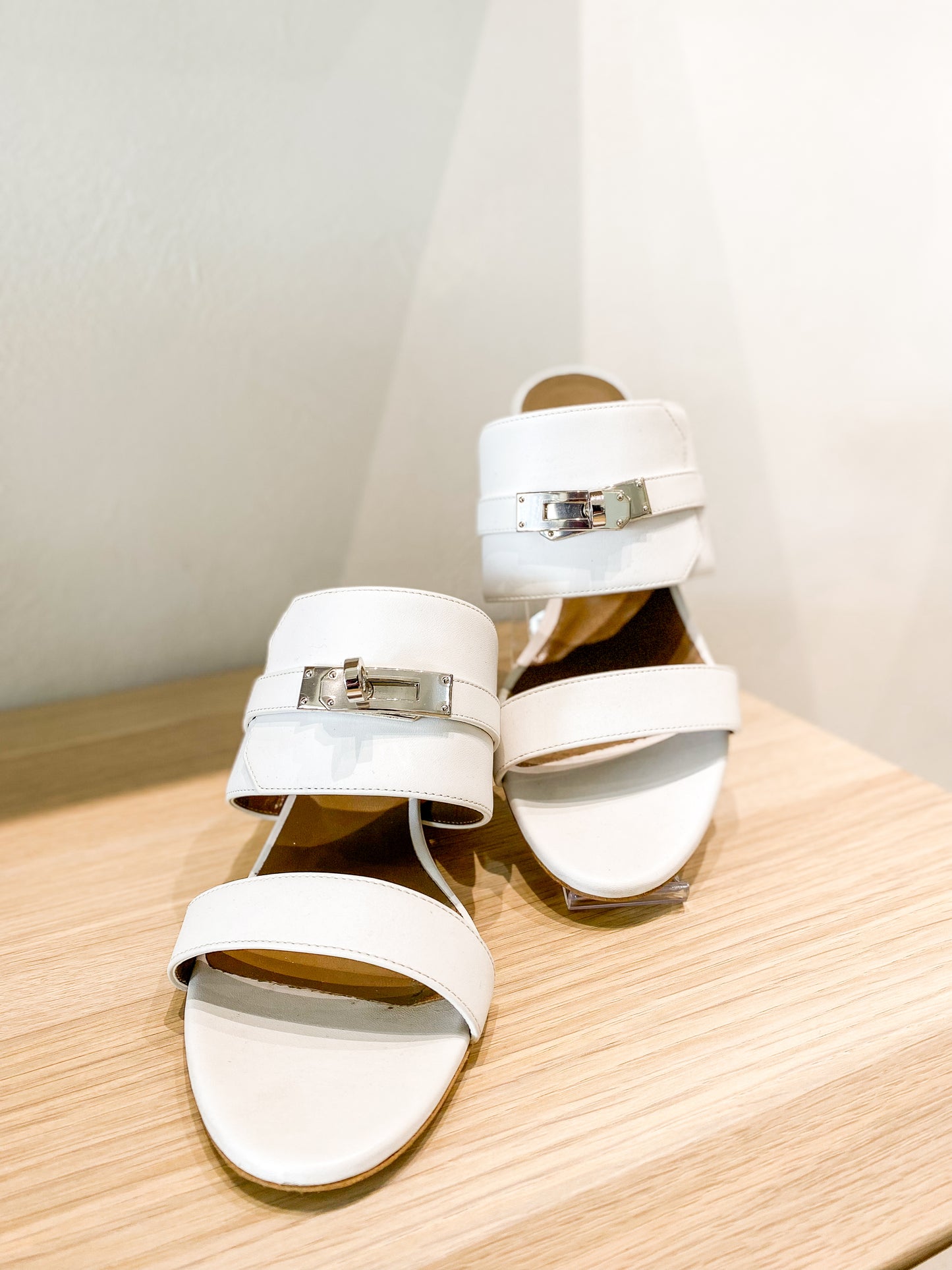 Hermes Ovation Kelly Block Heels US 6