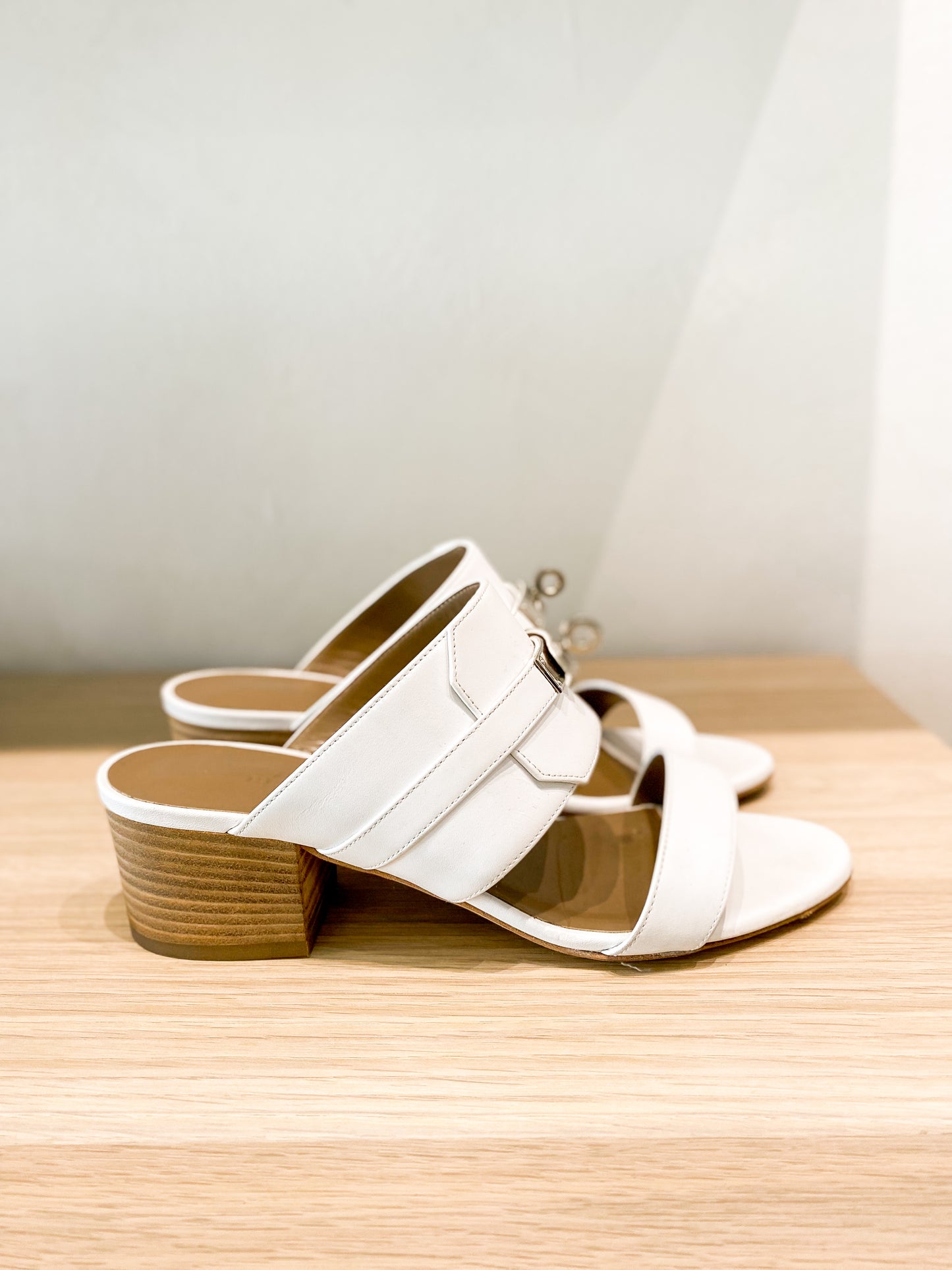 Hermes Ovation Kelly Block Heels US 6