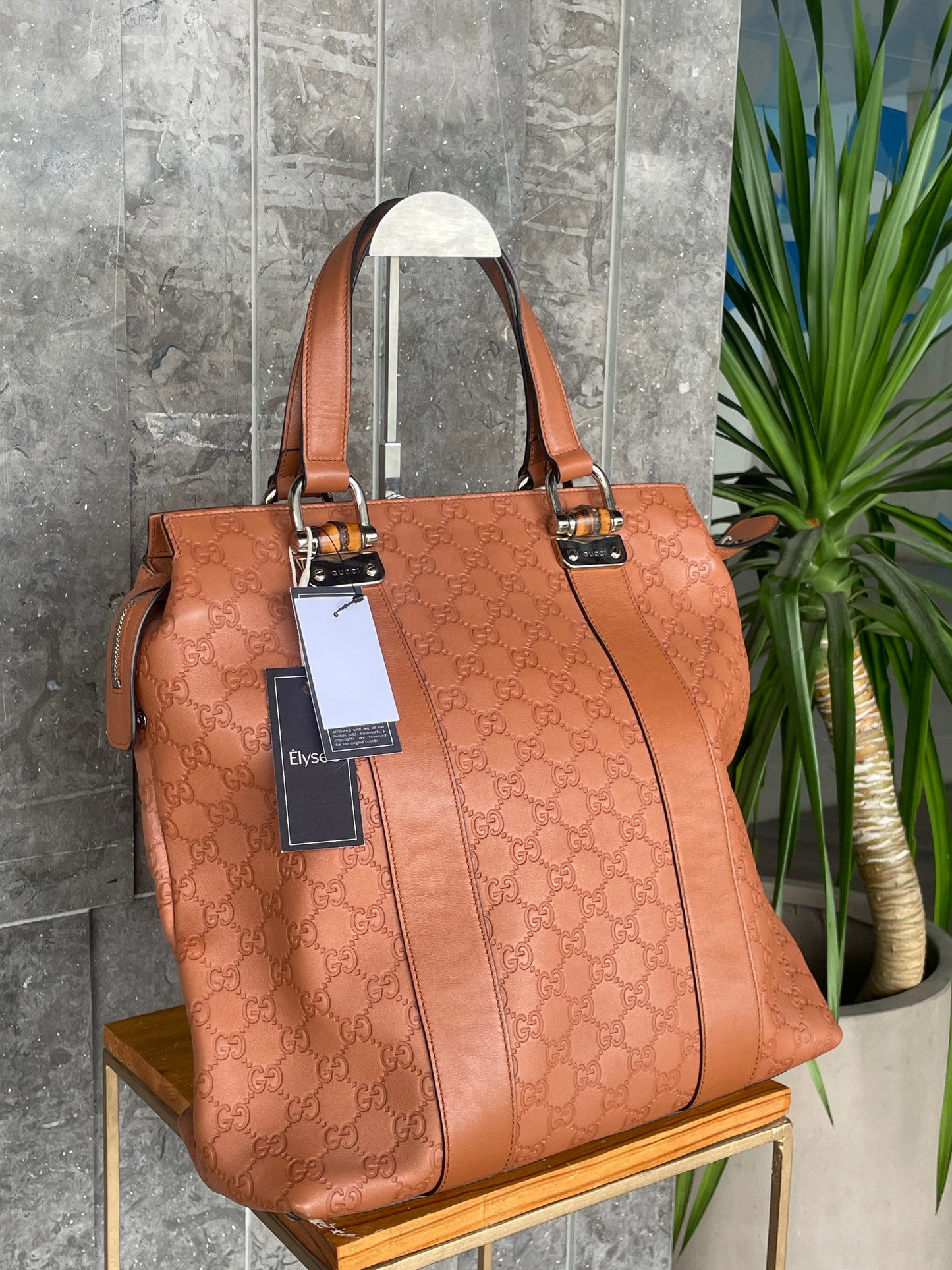 Gucci Vintage Bamboo Tote