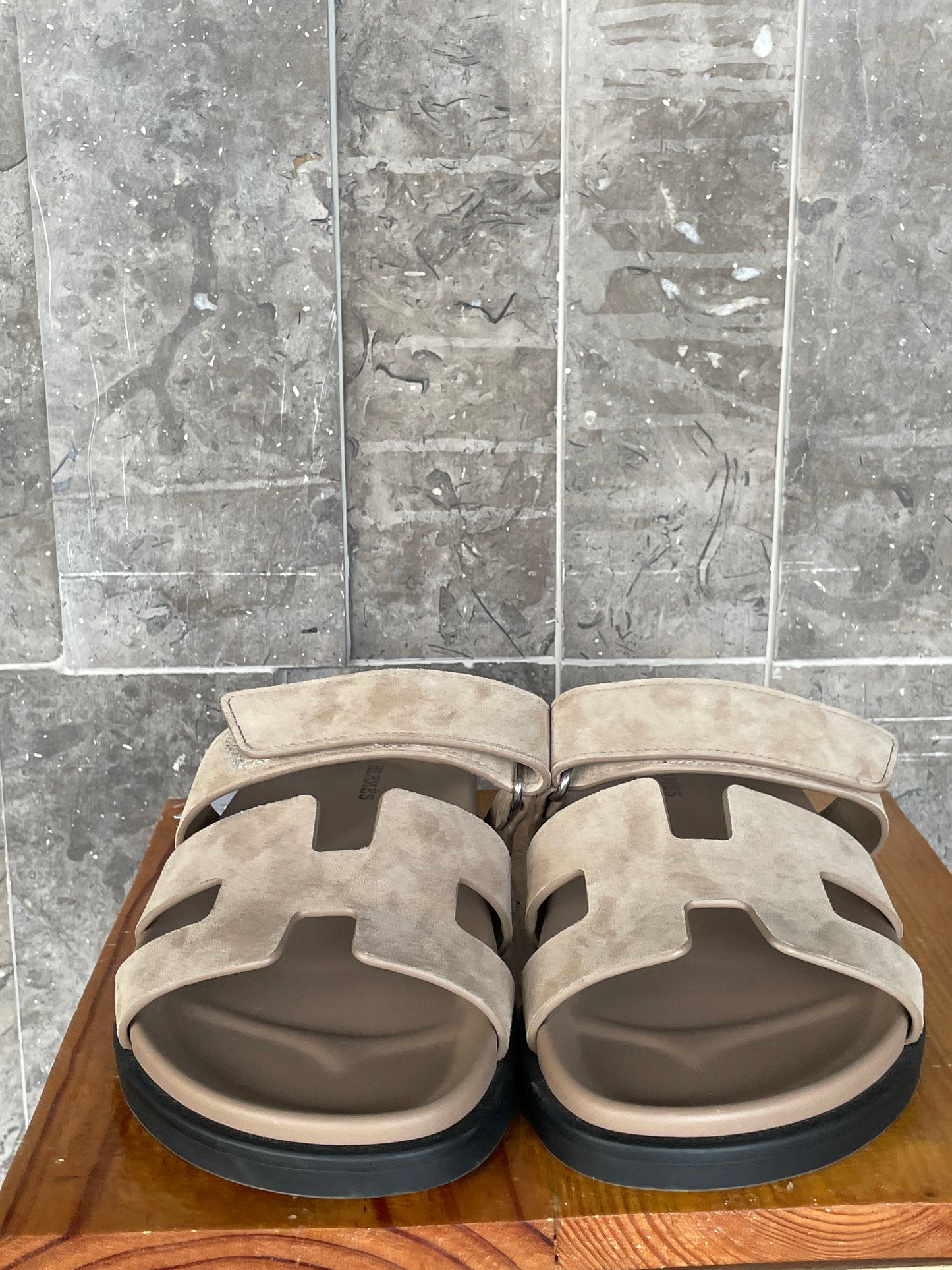 Hermes Chypre Sandal in Beige