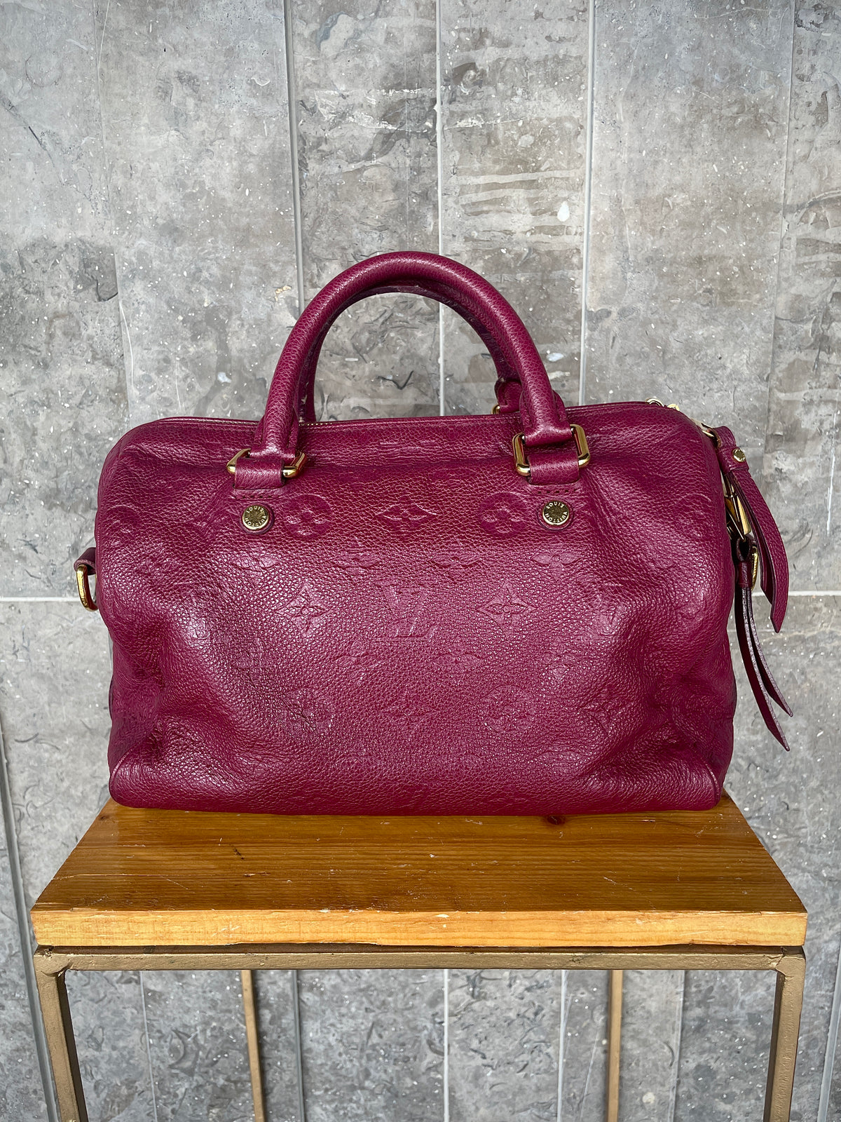 Louis Vuitton Monogram Empreinte Speedy Bandoulière 25
