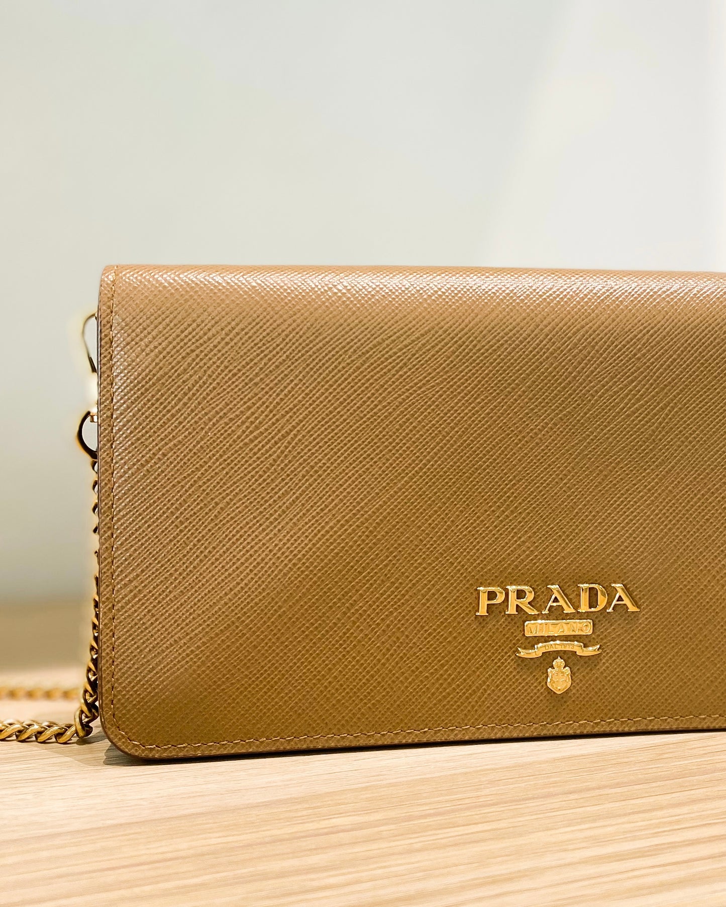 Prada Saffiano Leather Chain