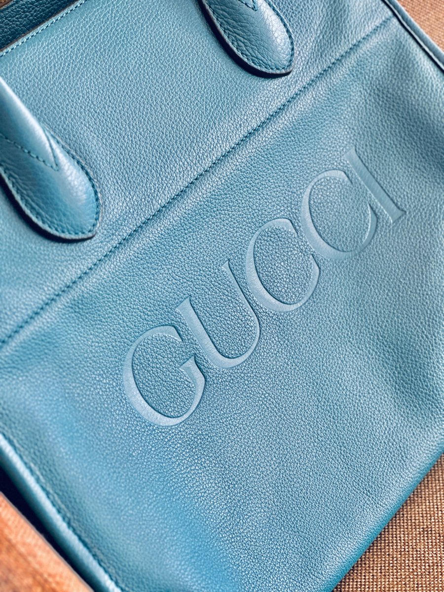 Gucci Embossed Leather Tote - Élysée