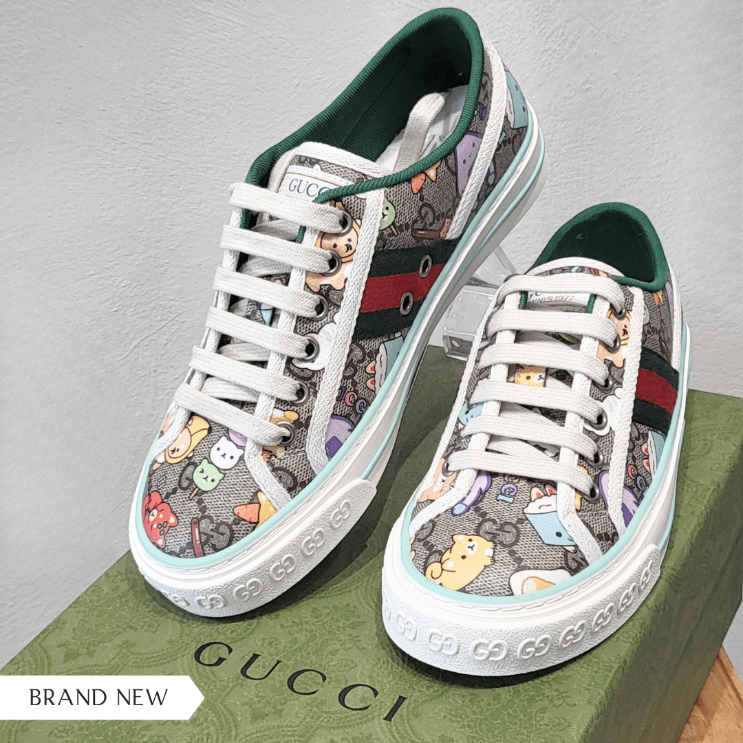 Gucci x Pikarar Tennis 1977 Shoes 'Animal Print' US 35 - Élysée
