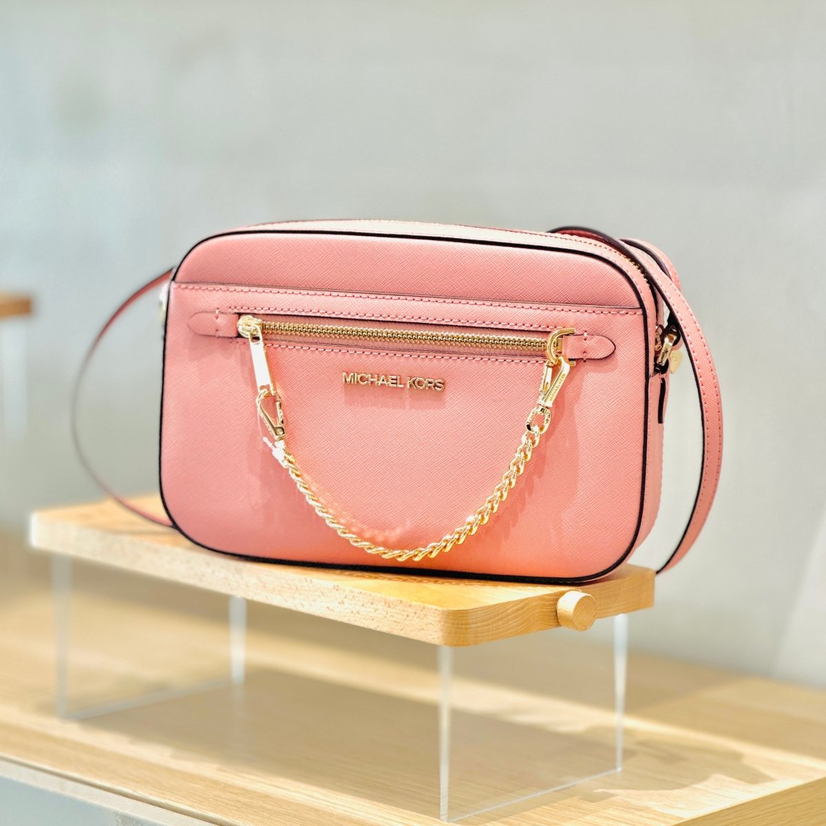 Michael Kors Jet Set Leather Chain Crossbody Bag - Élysée