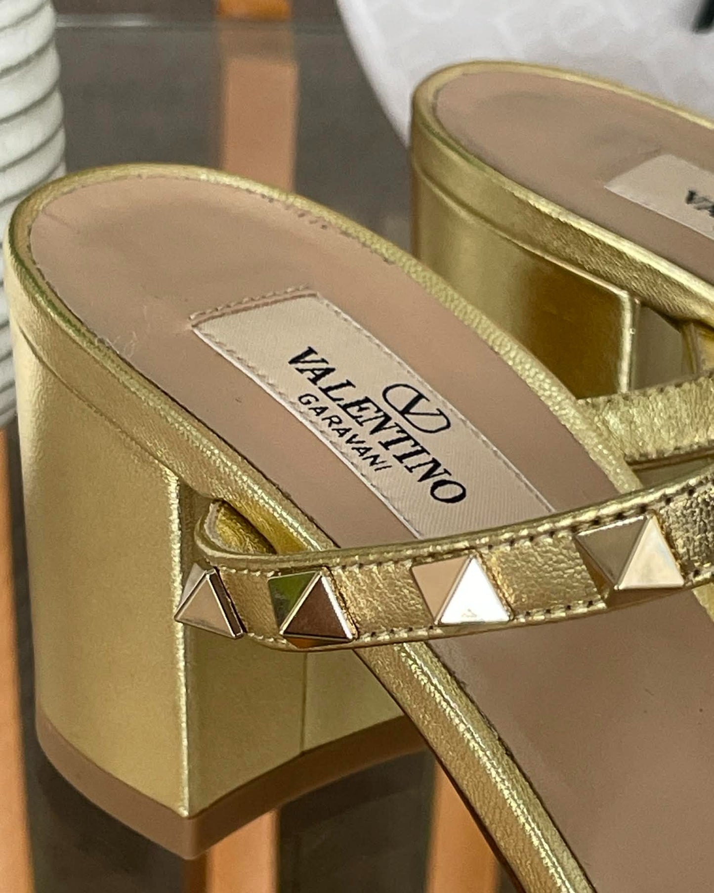 Valentino Garavani Rosckstud Sandals