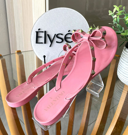 Valentino Garavani Rockstud Jelly Flip Flops US 39