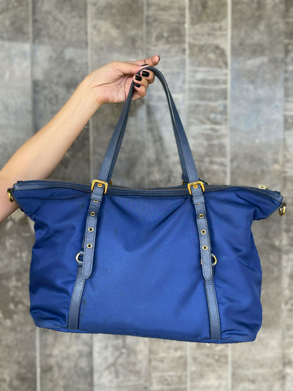 Prada Tessuto Tote Bag blue