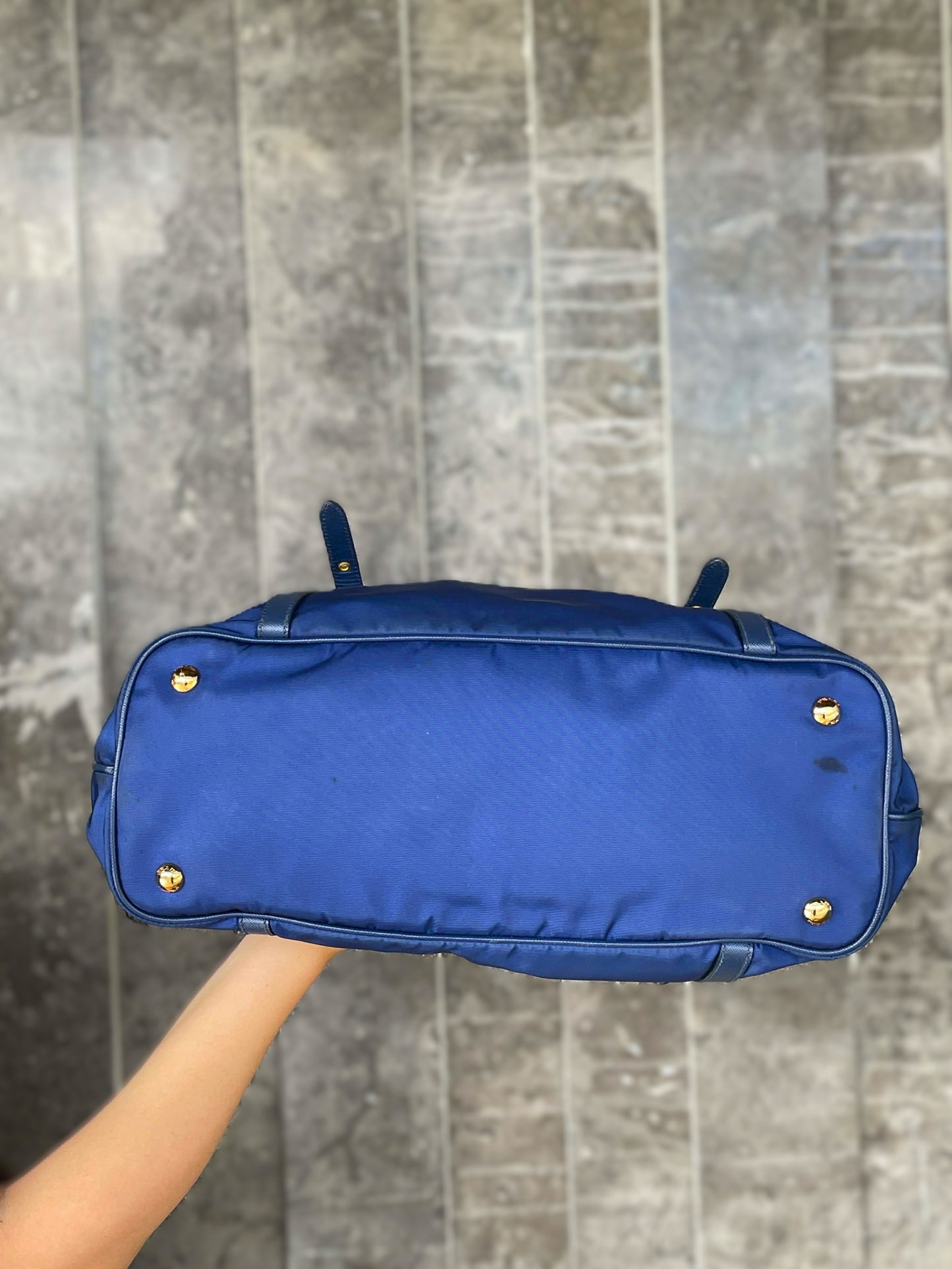Prada Tessuto Tote Bag blue