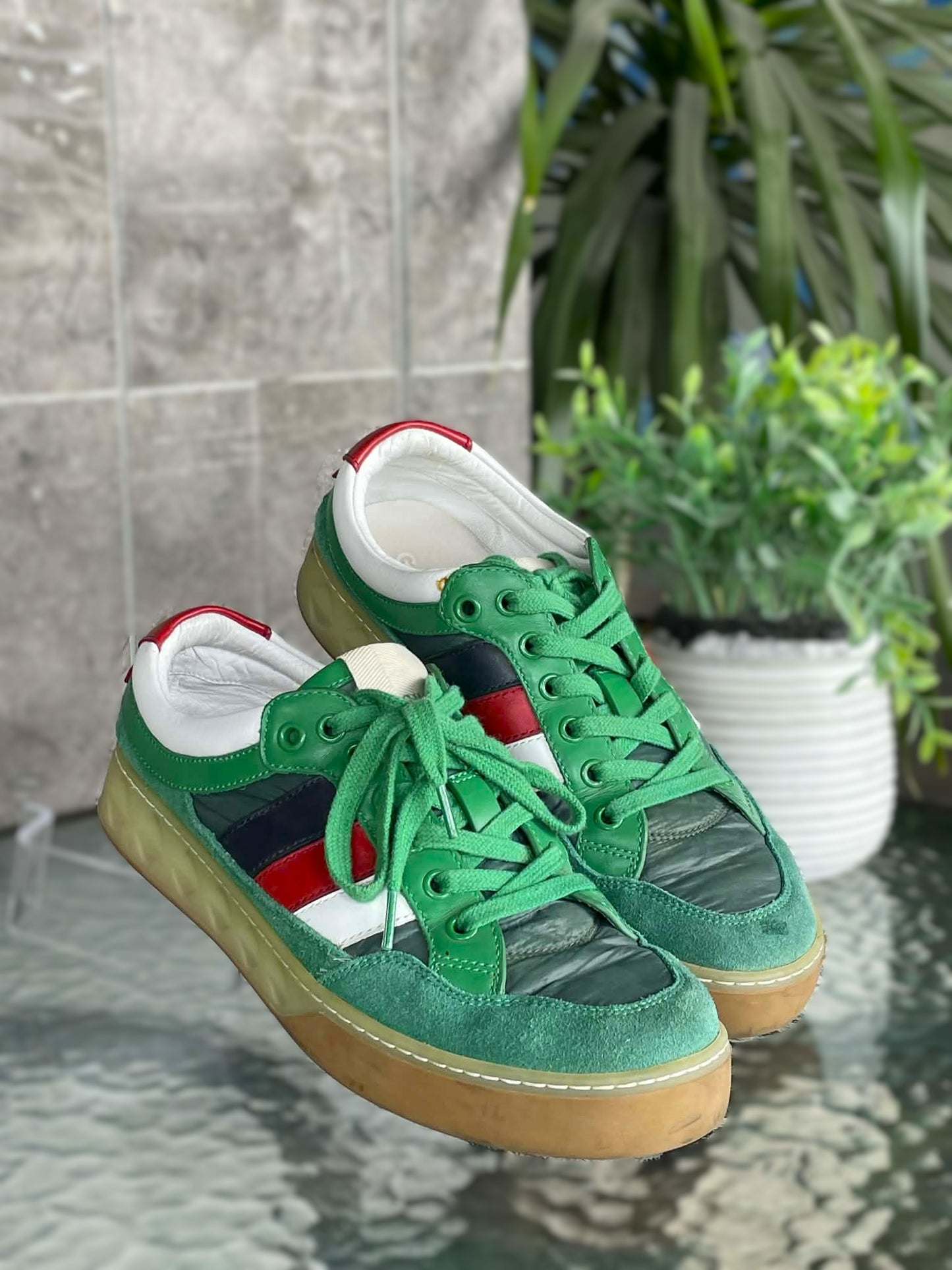 Gucci G74 Web Low-top Sneakers US 8