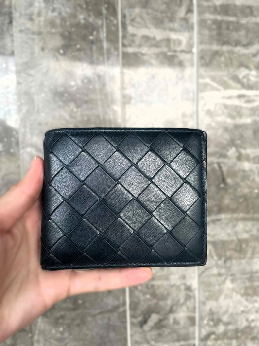 Men's Bottega Veneta  Intrecciato Bi-fold Wallet