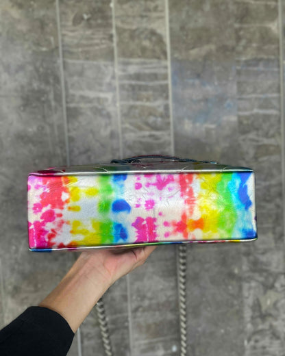 Geiger Kensington Crystal Encrusted Eagle Head Rainbow Tie bag