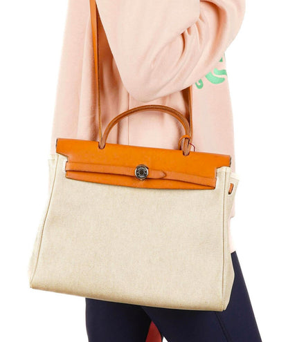 Hermes Herbag Canvas