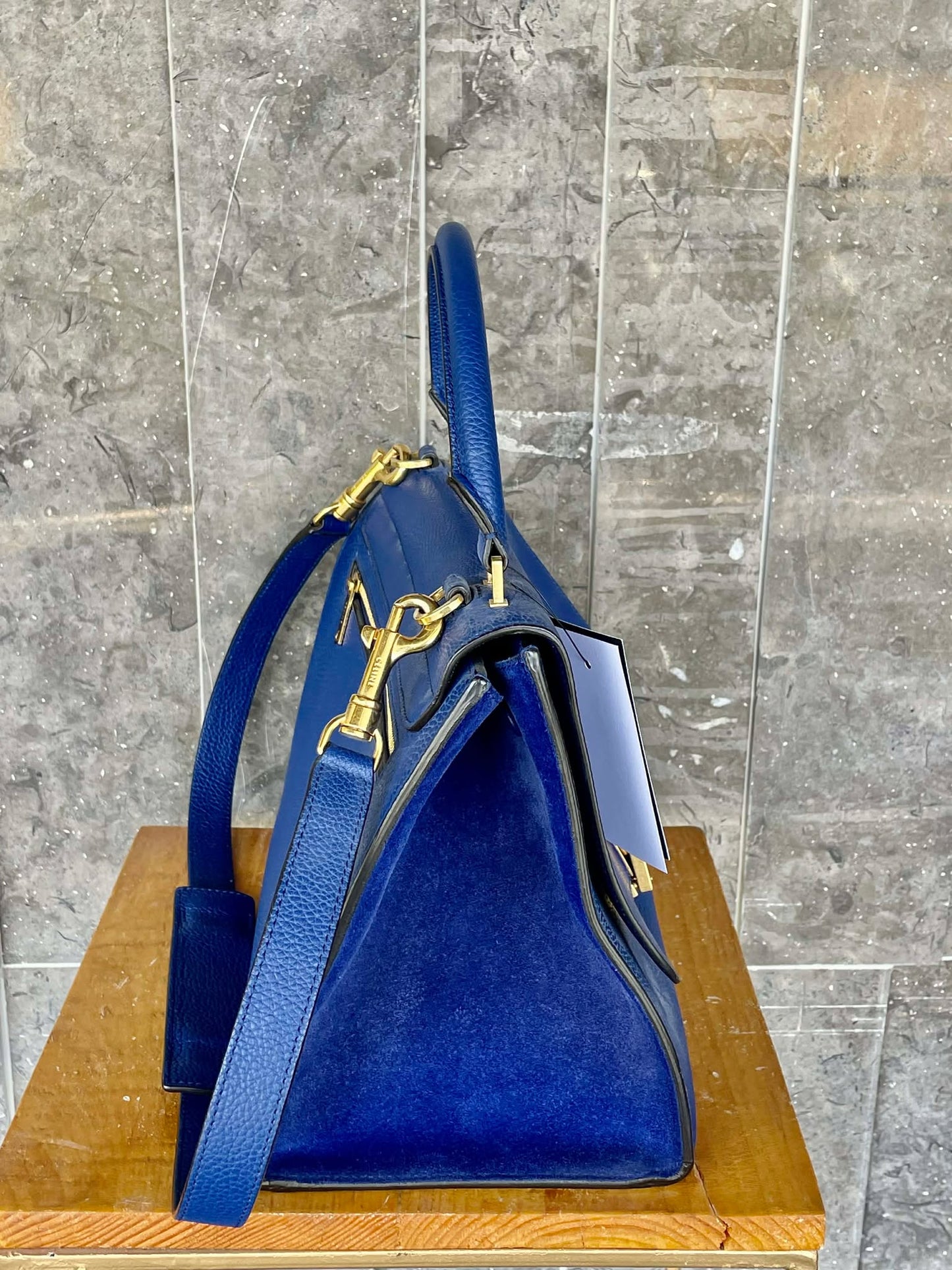 Celine Medium Trapeze Leather Handbag
