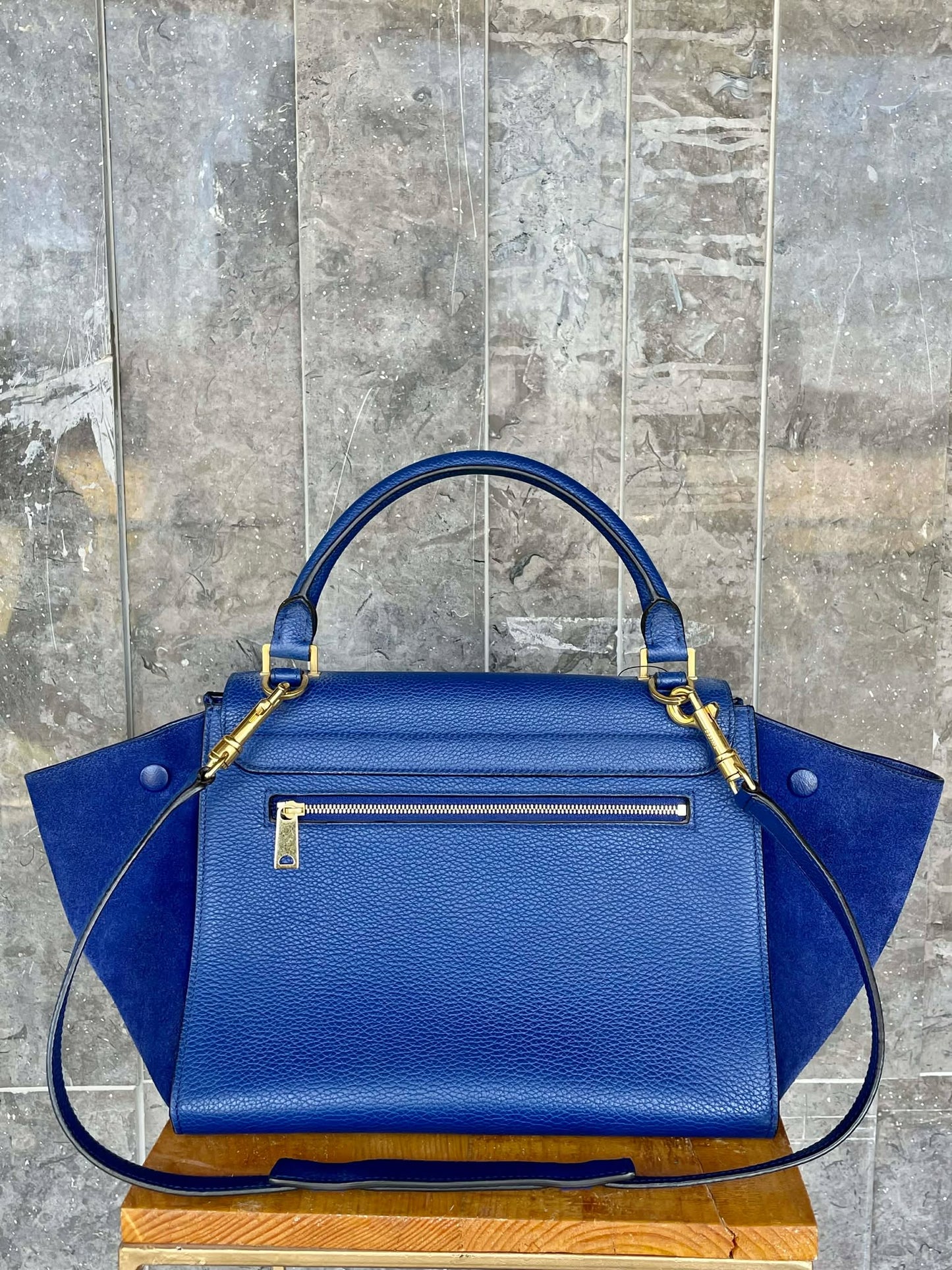 Celine Medium Trapeze Leather Handbag