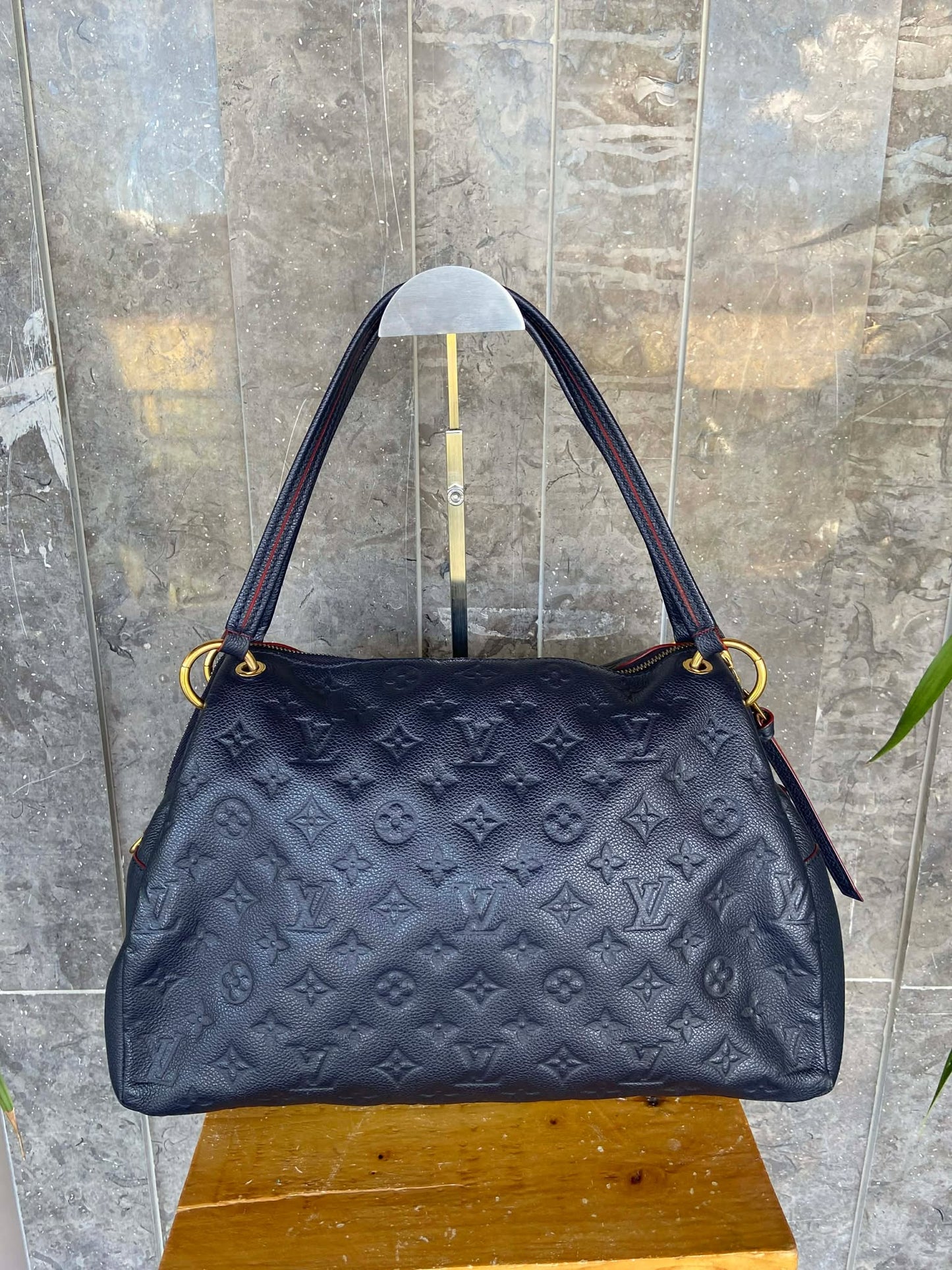 Louis Vuitton  Bleu Infini monogram Empreinte Leather Ponthieu Pm