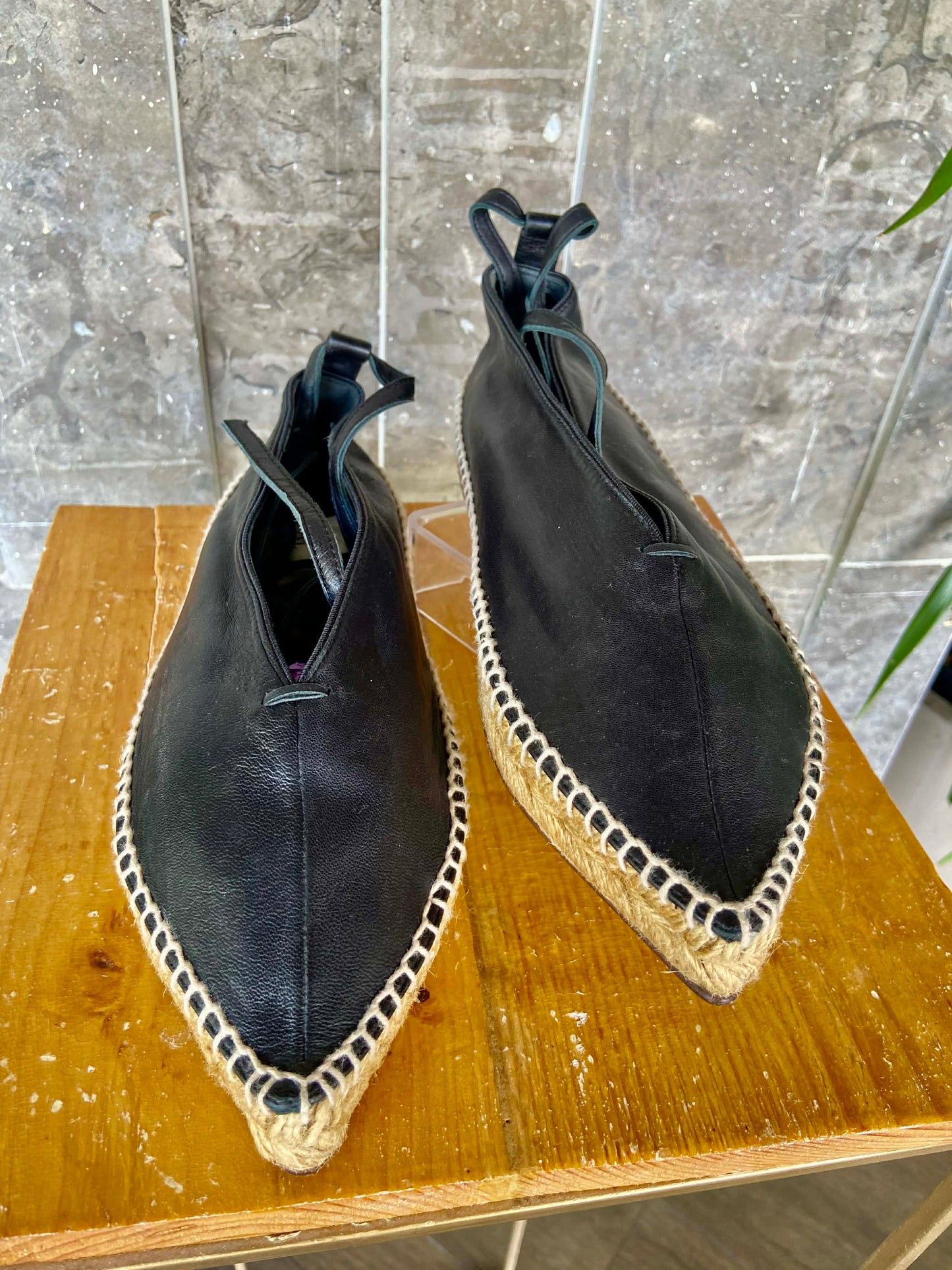 Celine Leather Espadrille US36