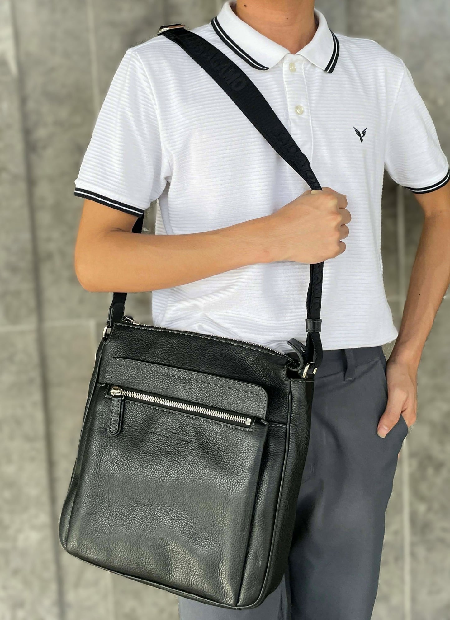 Ferragamo Messenger black bag