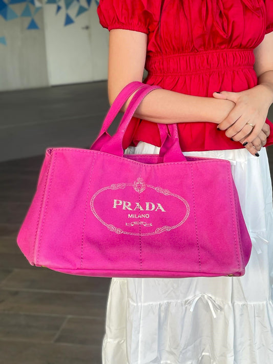 Prada Canapa Pink tote bag