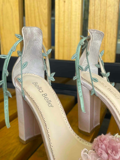 Bella Belle Eden Blush Block Heels  US  7.5