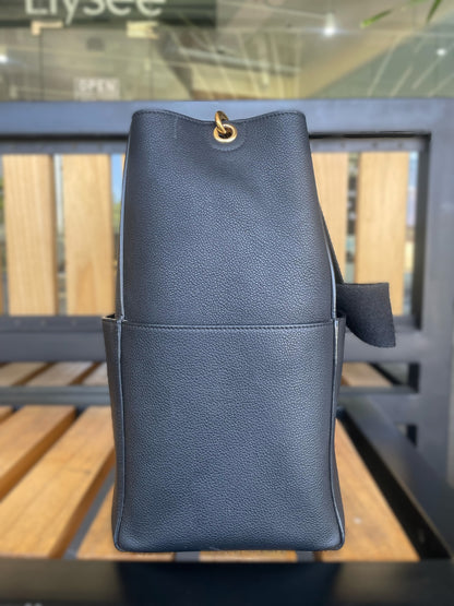 Celine Seau Sangle Black Bucket Bag