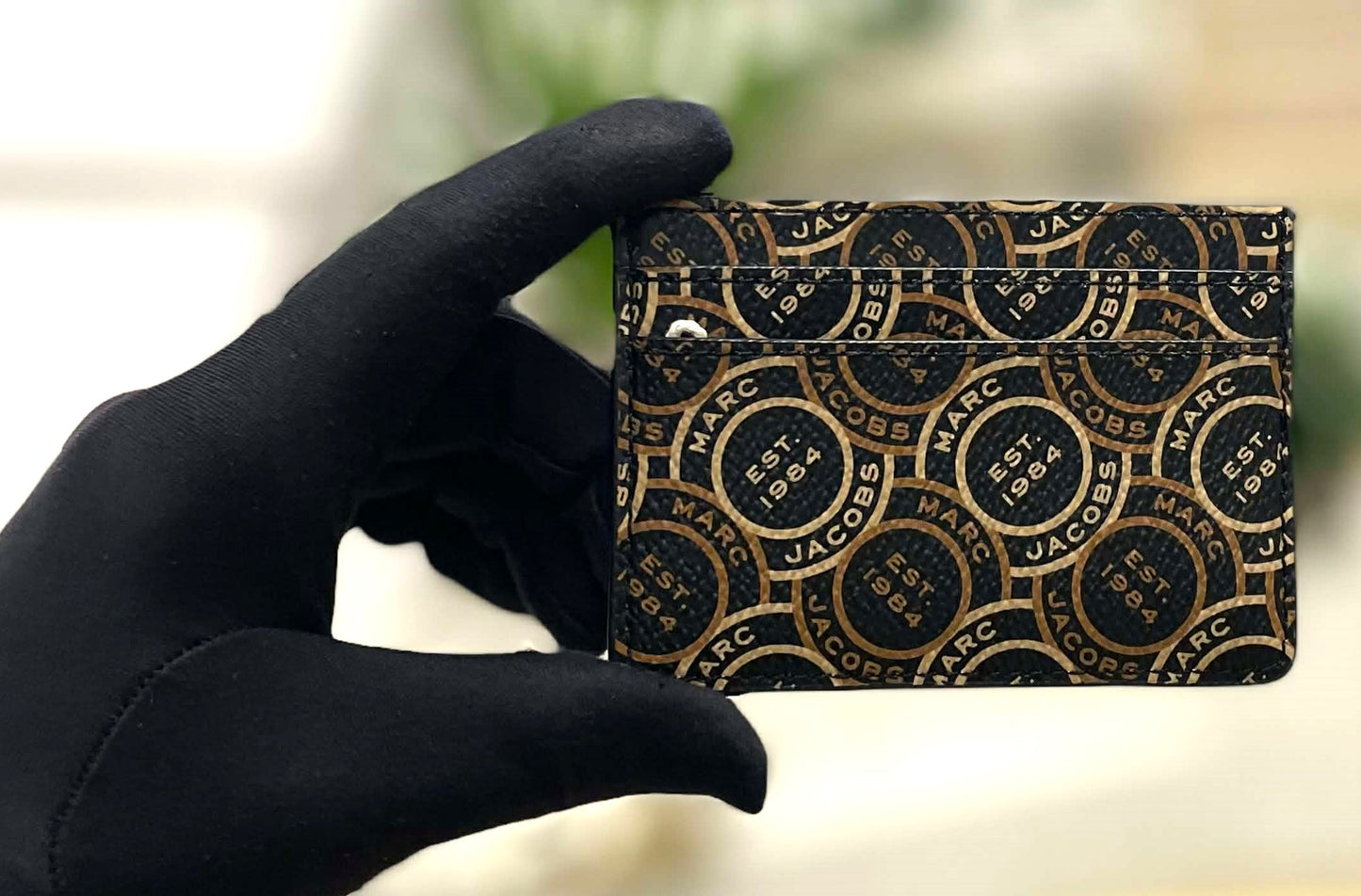 Marc Jacobs MJ Logo Printed Card Case
