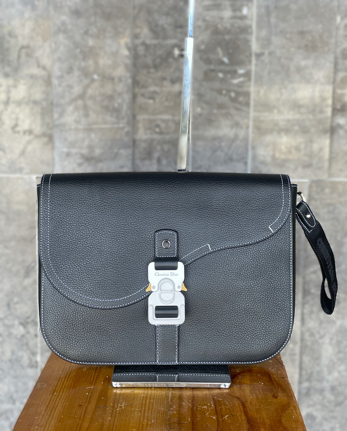 Dior Saddle Flap Clutch Bag