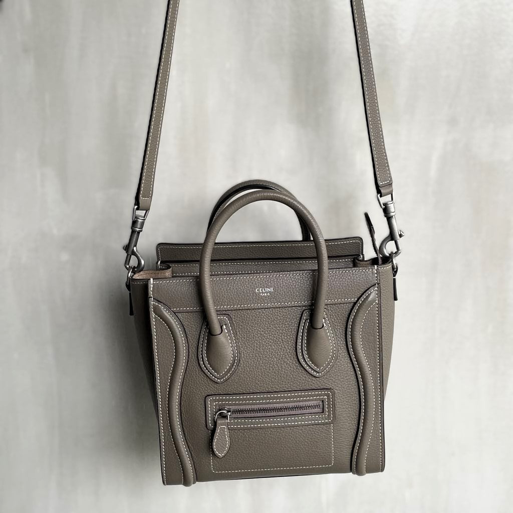 Celine Etoupe Nano Luggage Bag