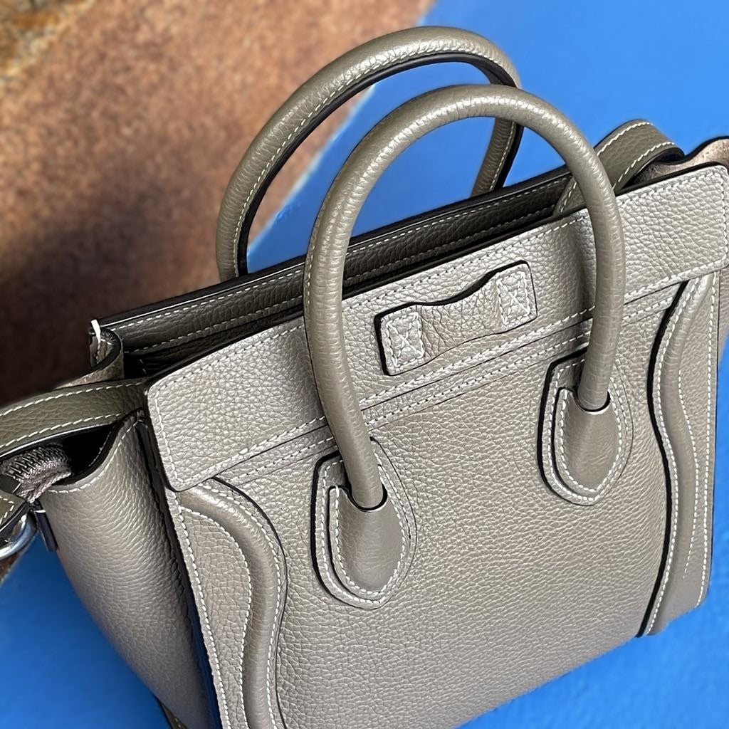 Celine Etoupe Nano Luggage Bag