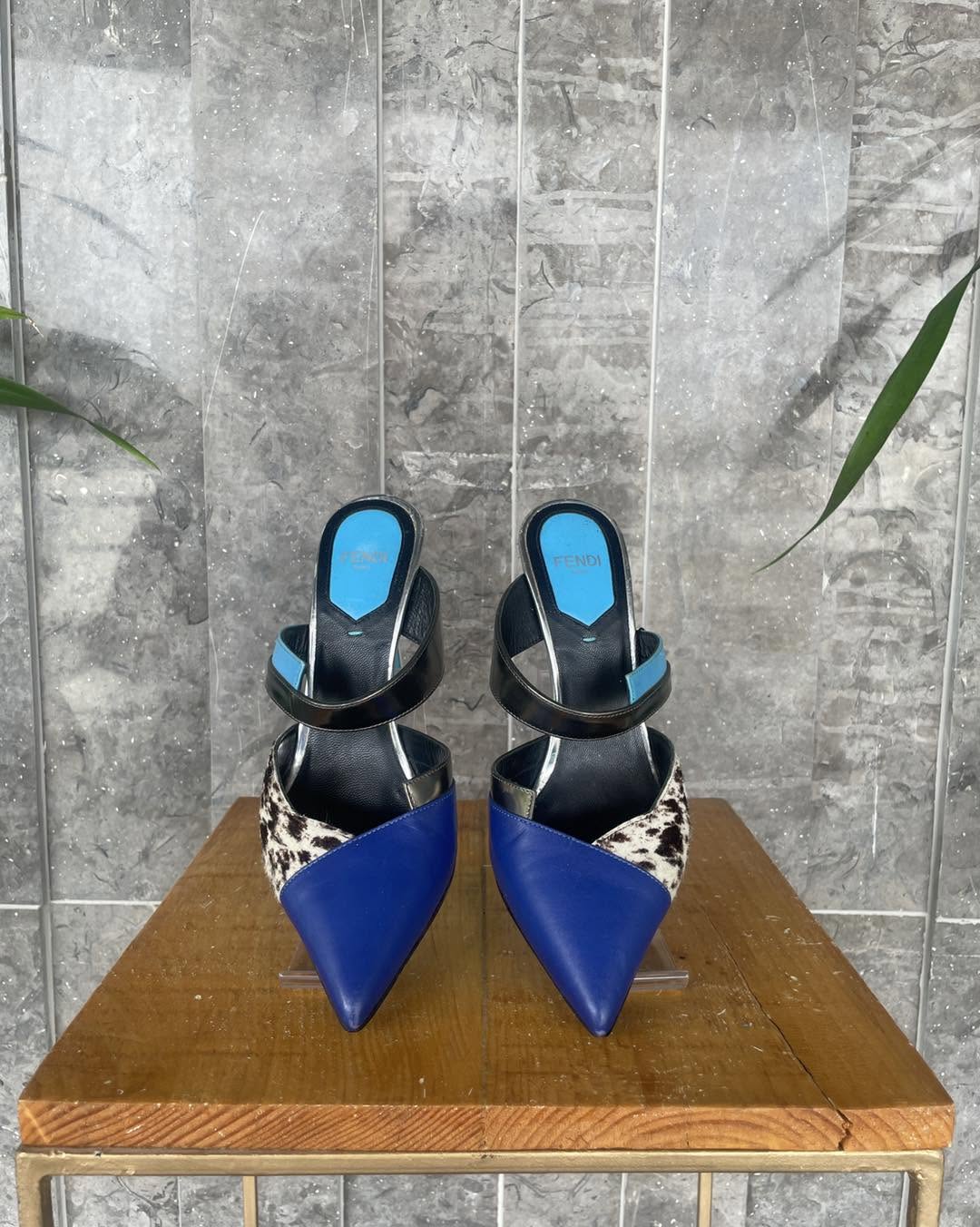 Fendi Roma Assymetric Pumps