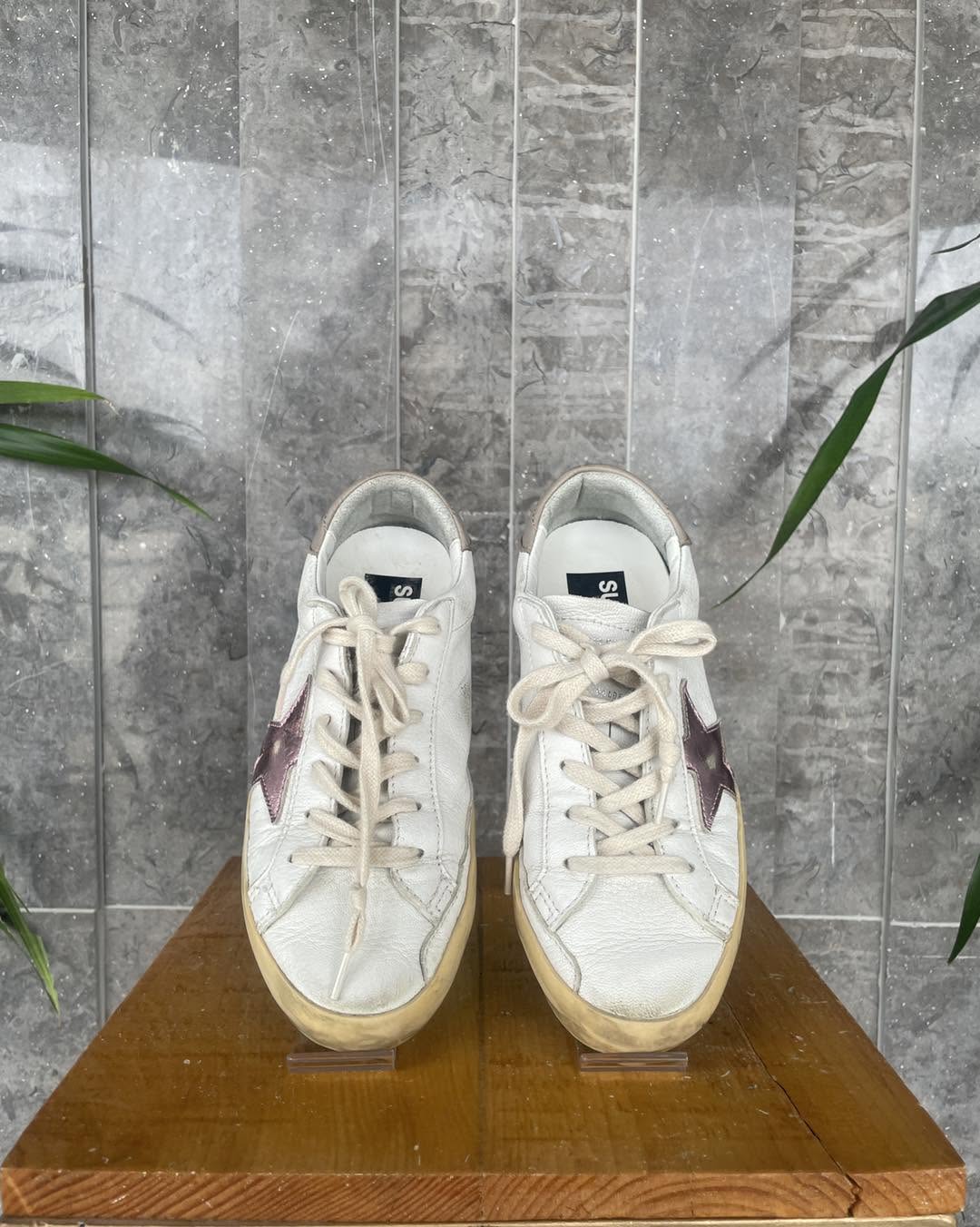 Golden Goose Pink Superstar Sneakers