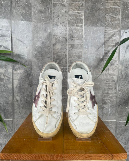 Golden Goose Pink Superstar Sneakers