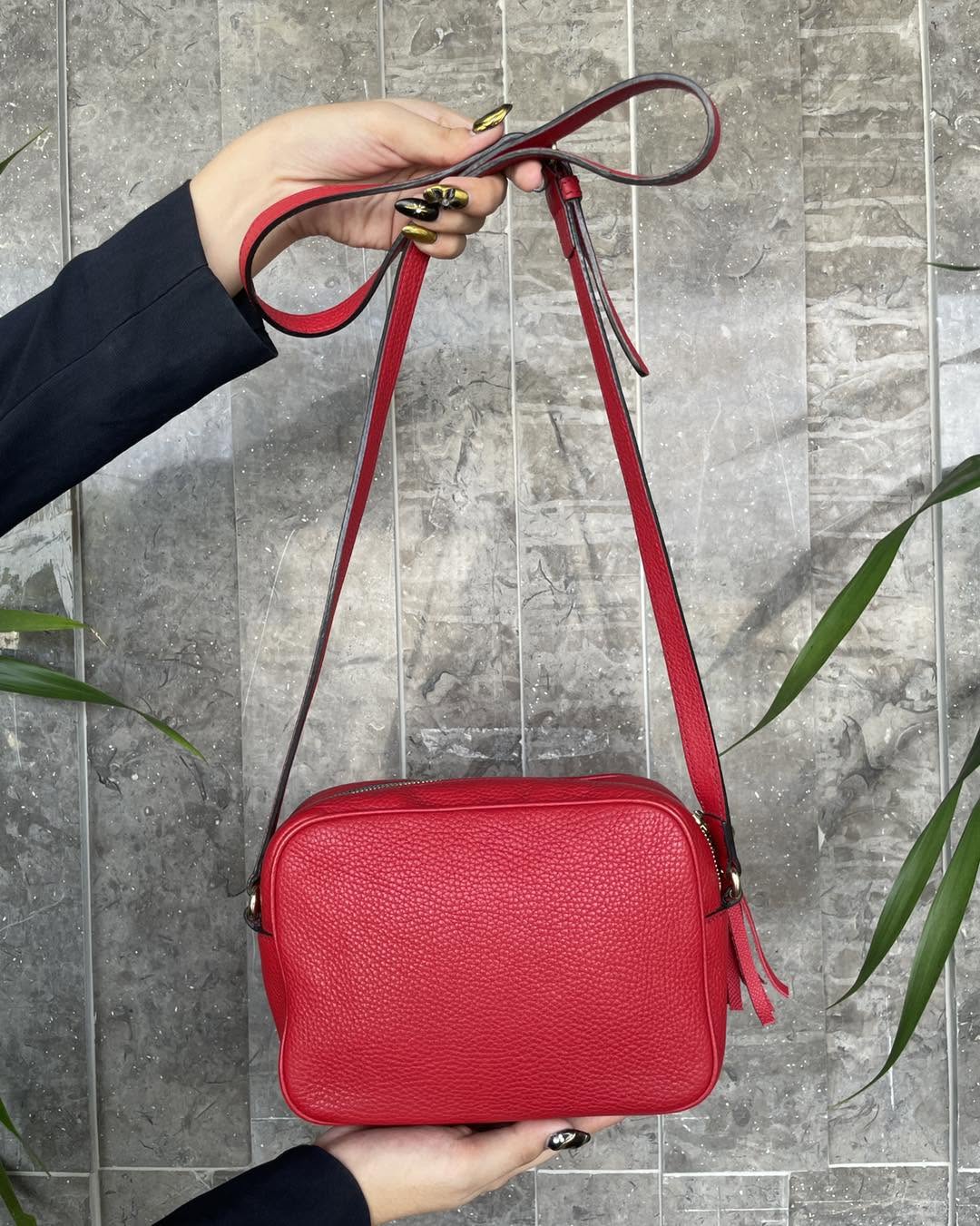 Gucci Red Soho Disco Crossbody Bag