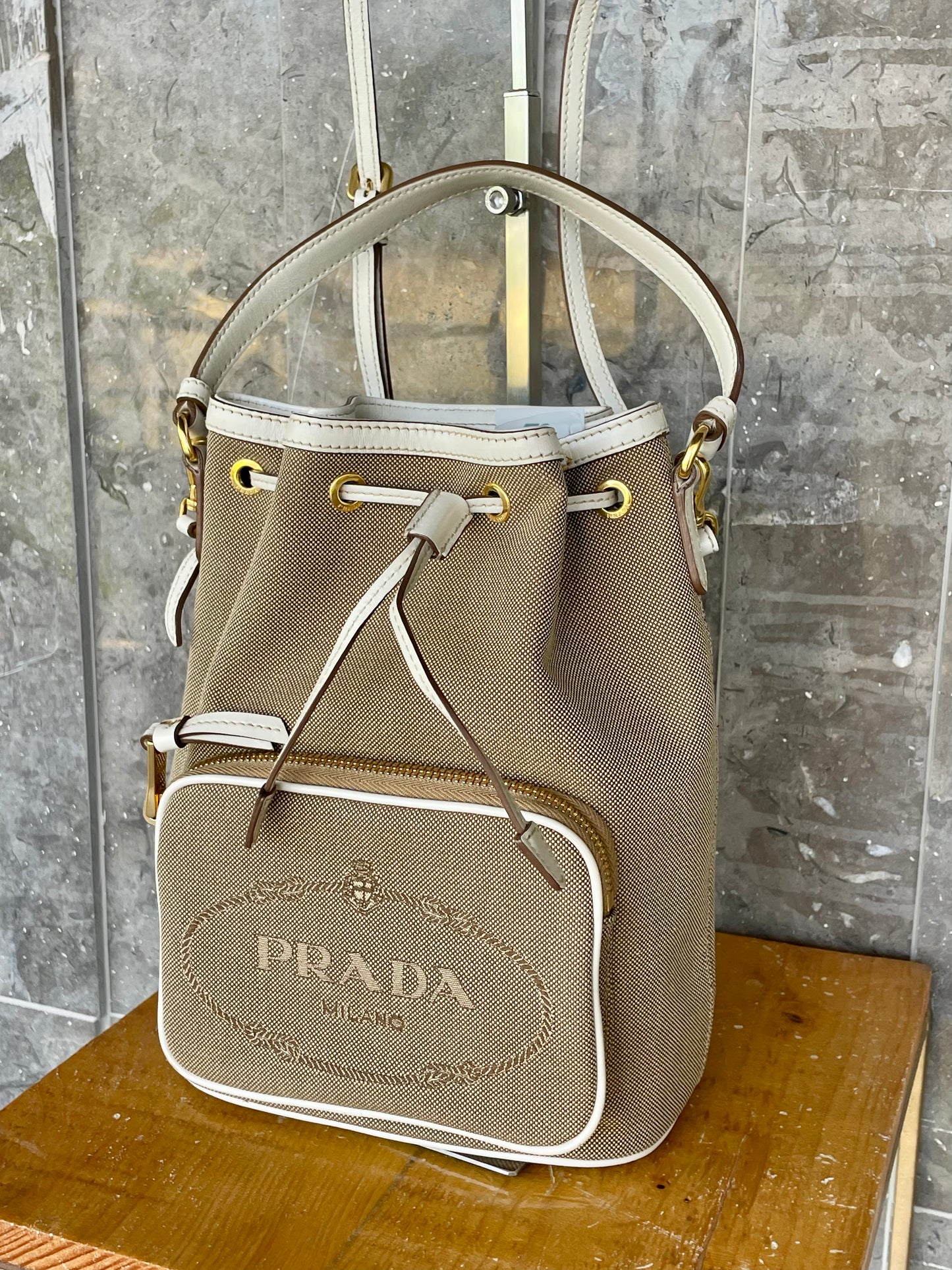 Prada Jacquard  Bucket