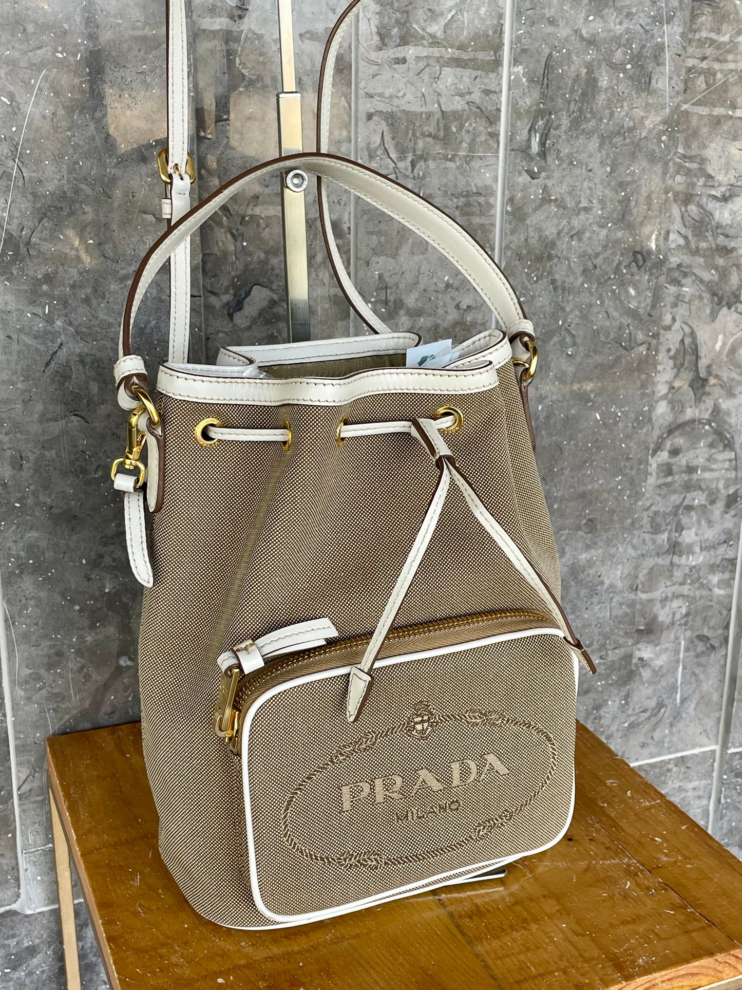 Prada Jacquard  Bucket