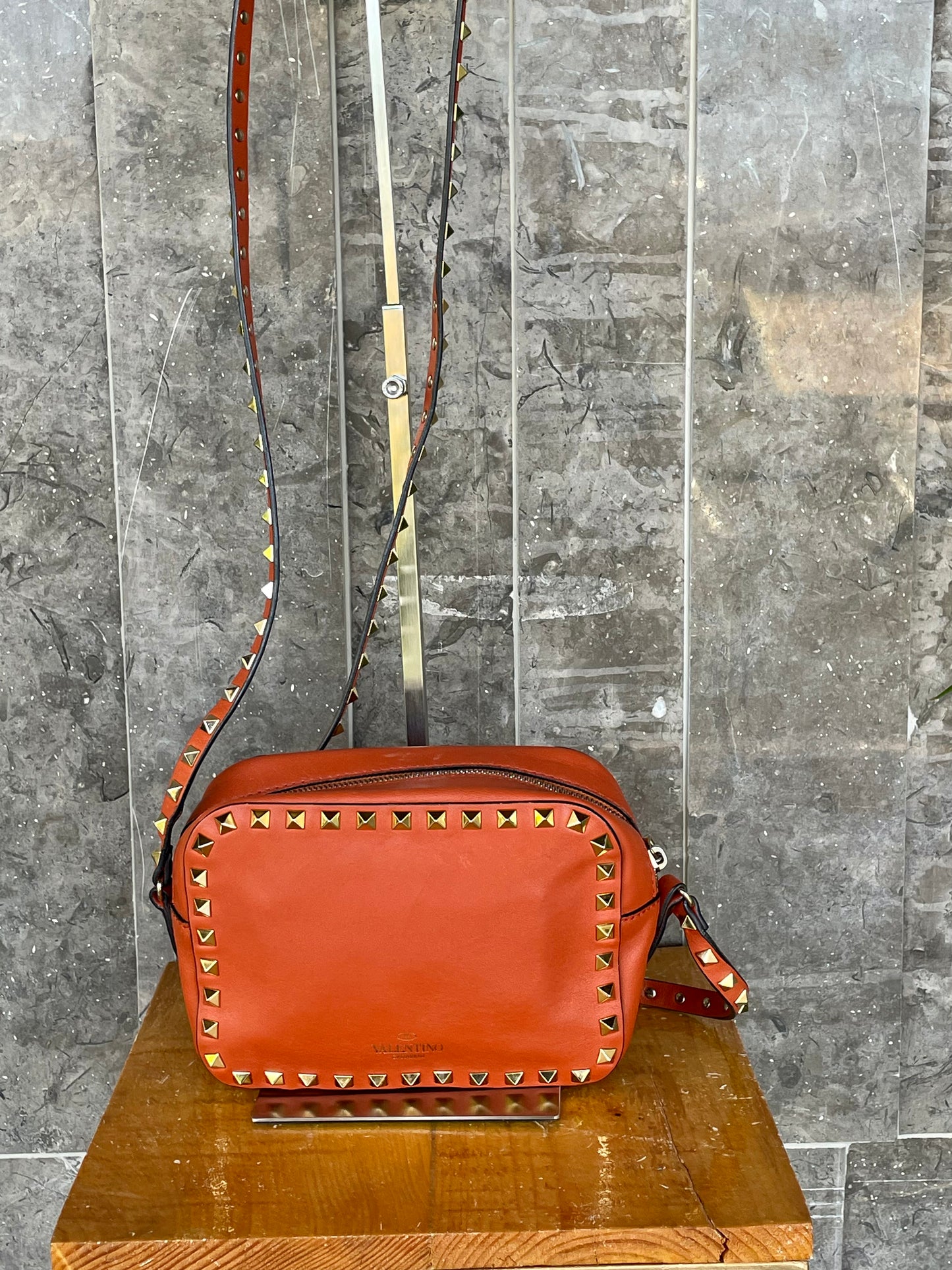 Valentino Garavani Rockstud  Camera Bag Orange