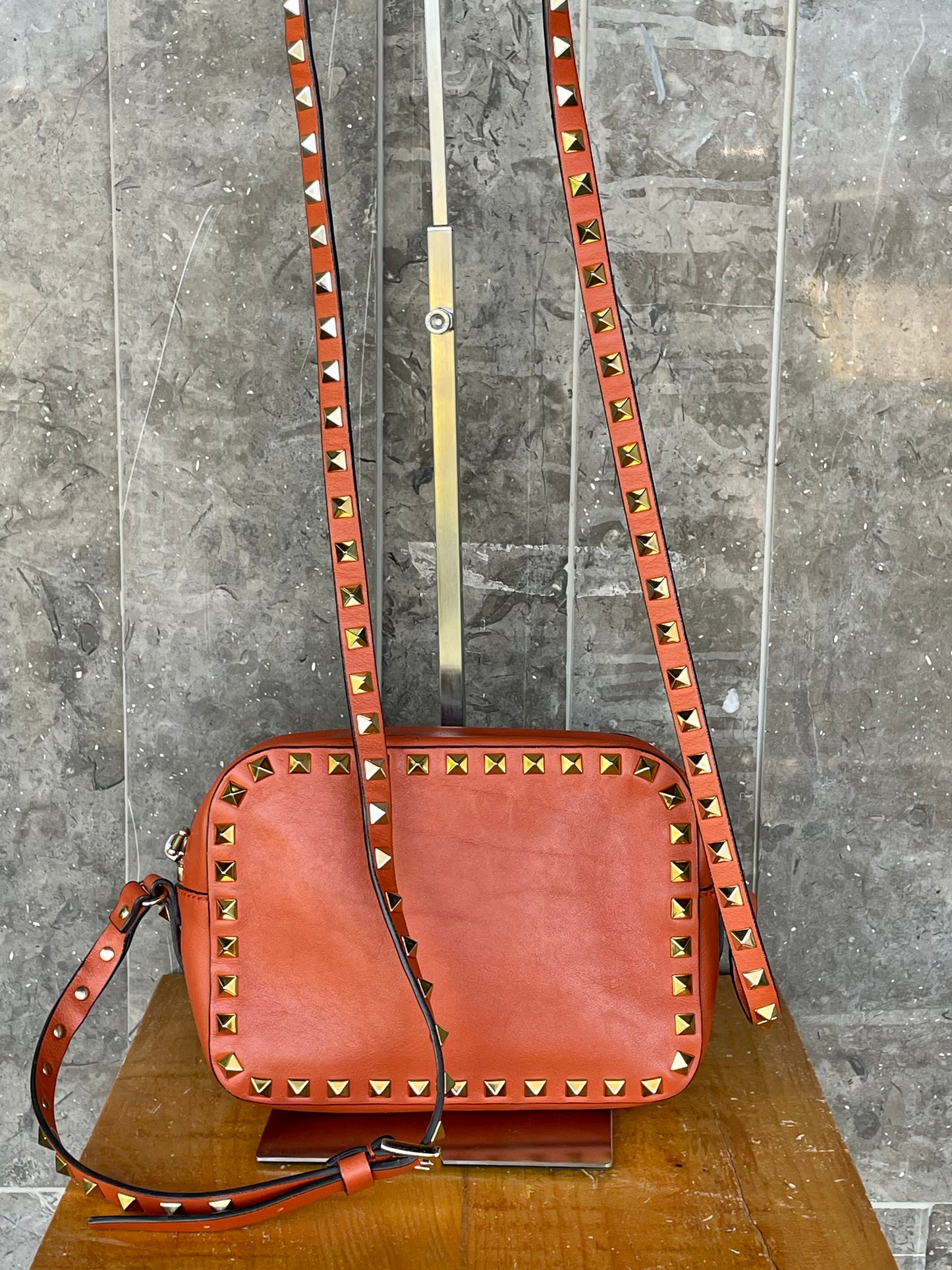 Valentino Garavani Rockstud  Camera Bag Orange