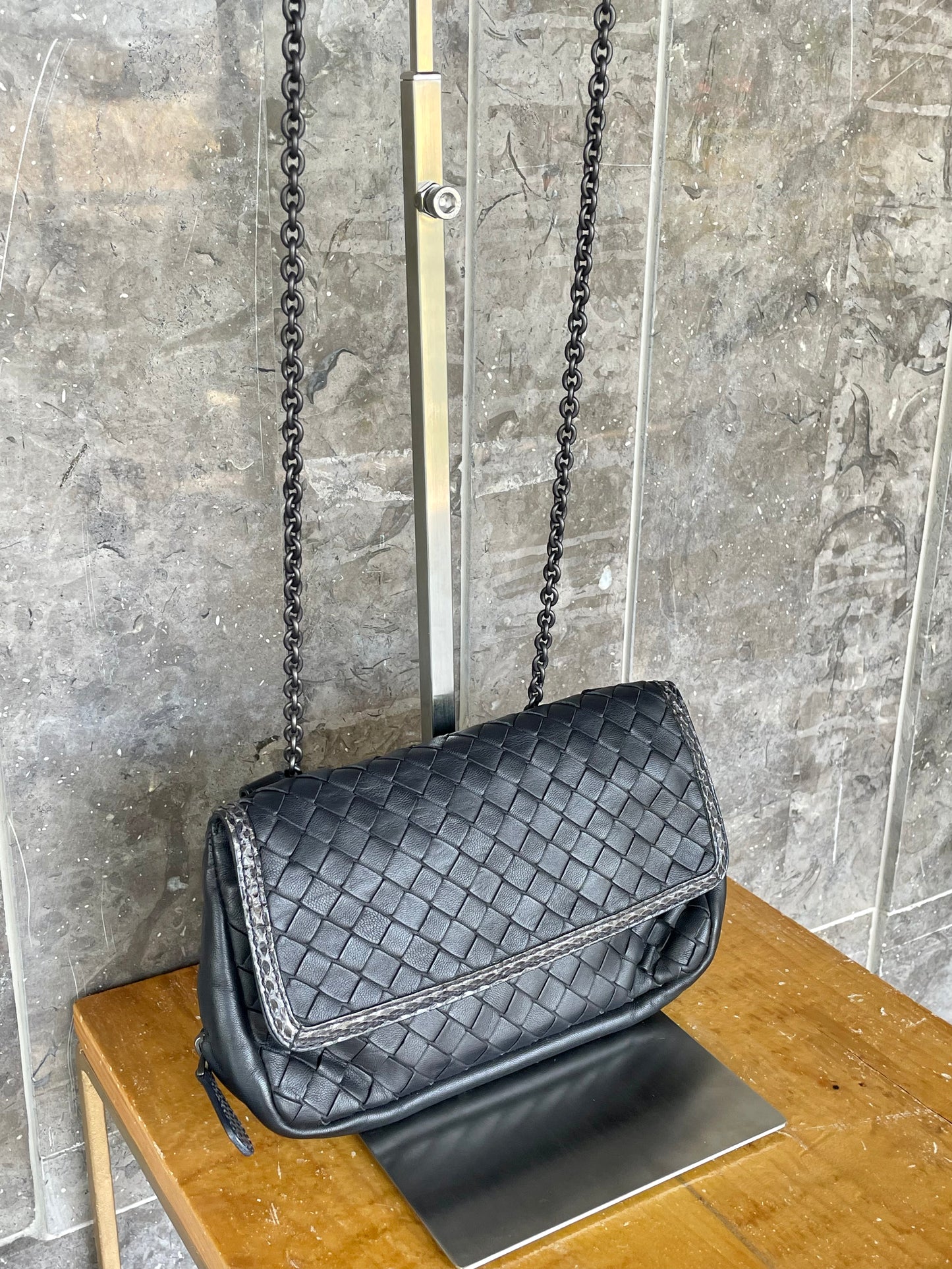 Bottega Veneta Nappa Intrecciato Black