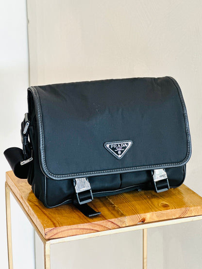 Prada Saffiano Leather Messenger Bag
