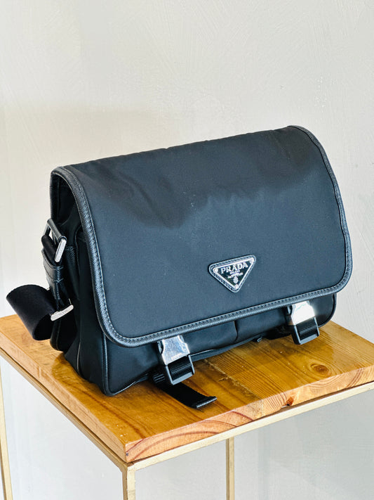 Prada Saffiano Leather Messenger Bag