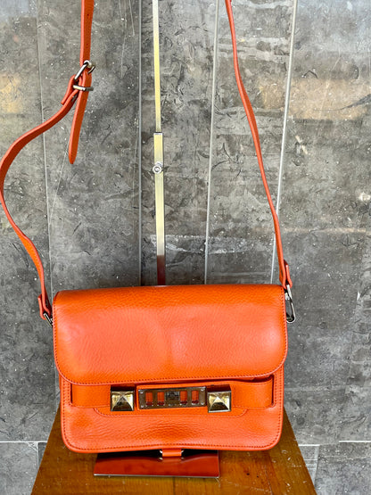 Proenza Schouler Orange leather PS11 Mini Classic Shoulder Bag