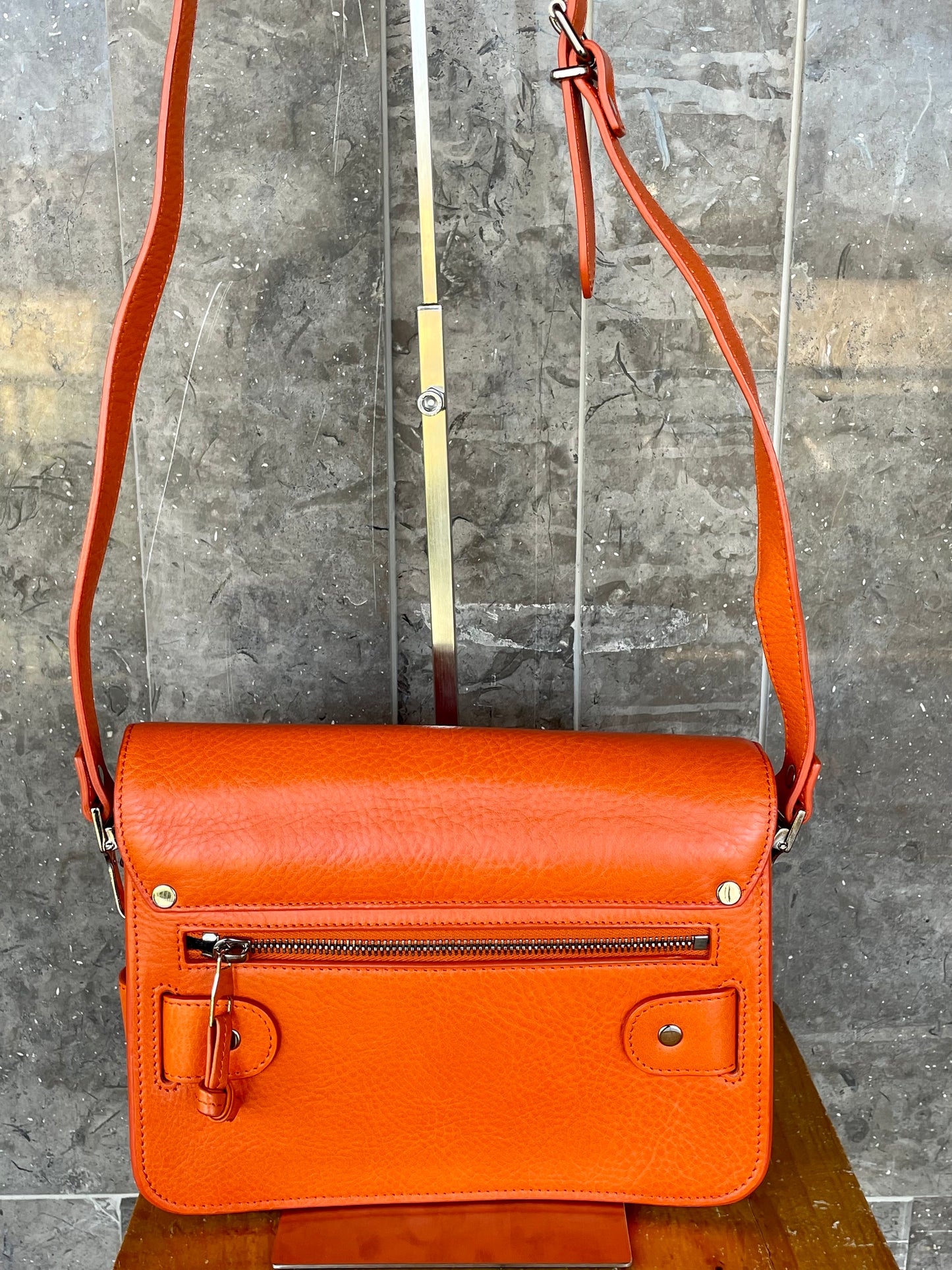 Proenza Schouler Orange leather PS11 Mini Classic Shoulder Bag