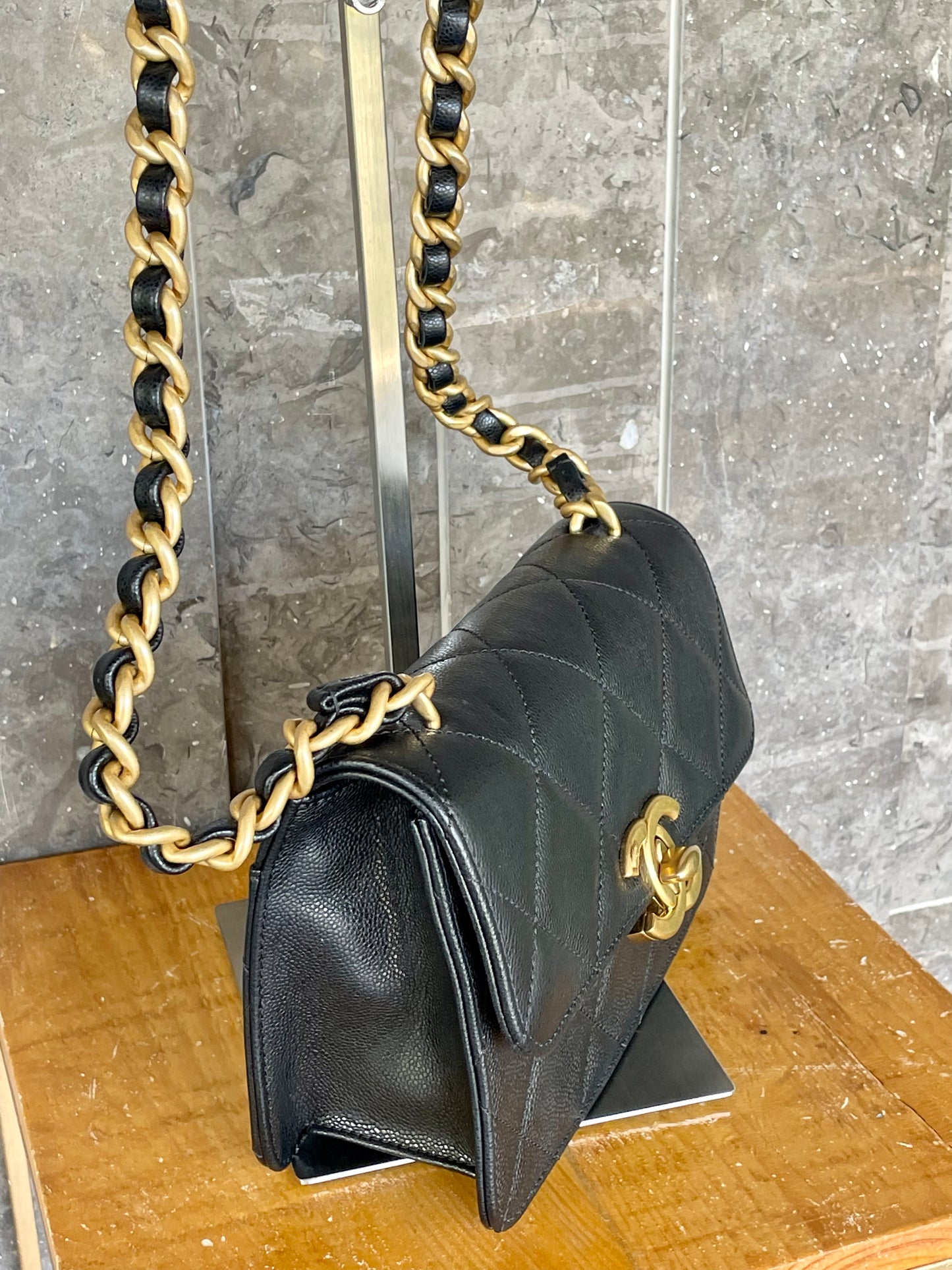 Chanel Caviar Quilted CC Flap Bag Black