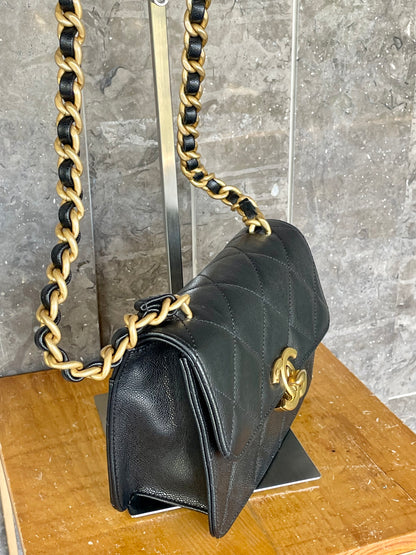 Chanel Caviar Quilted CC Flap Bag Black