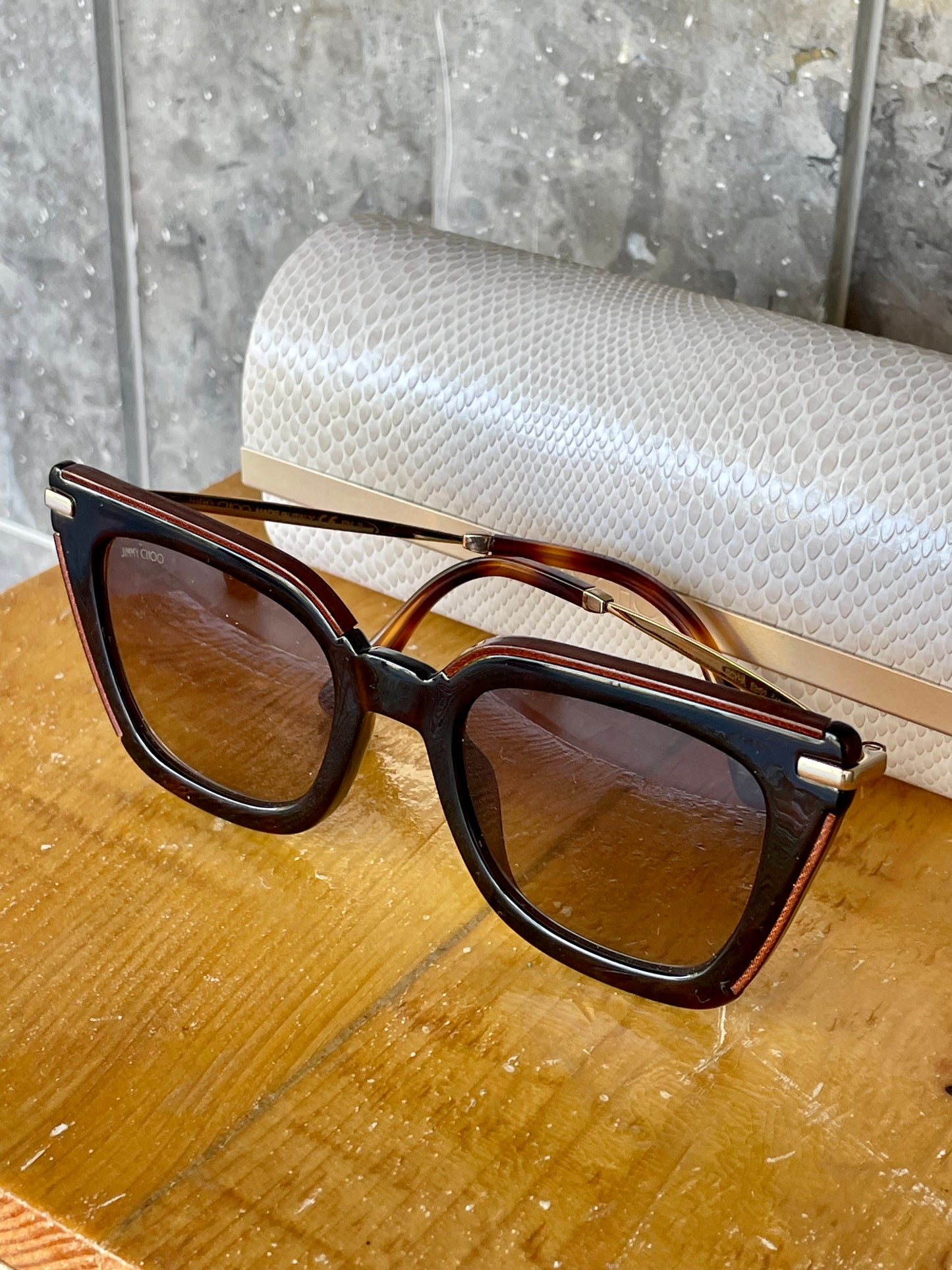 Jimmy Choo Ciara/ G/S Sunglasses Stylish Vavana Acetate Frame