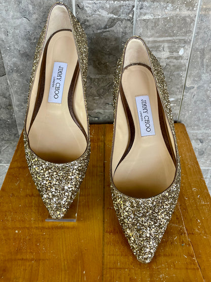 Jimmy Choo Romy Glitter Pumps Size 36