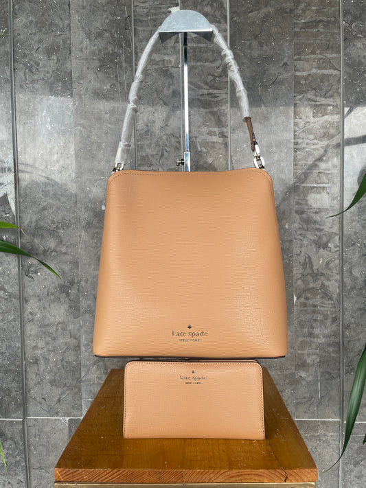 Kate Spade Darcy Large Bucket Bag and Large Slim Bifold Wallet Set