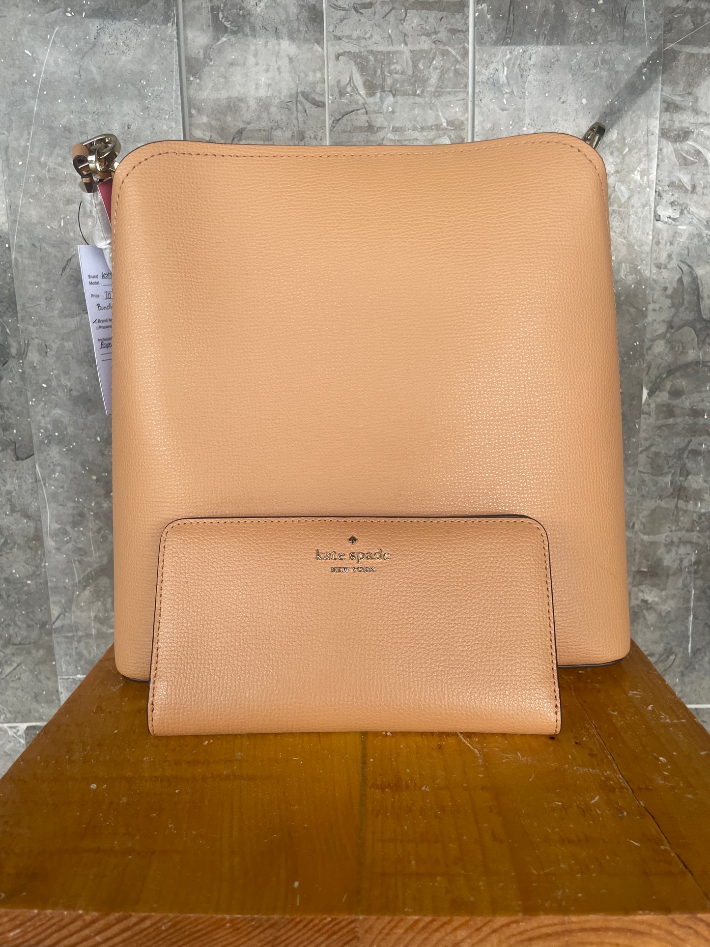 Kate Spade Darcy Large Bucket Bag and Large Slim Bifold Wallet Set